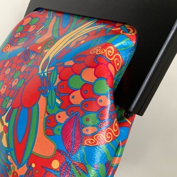 Genuine Leather Fruit Printed Gradient Color Wood Handle bag & 2 Chain Styles - Picture 13 of 16